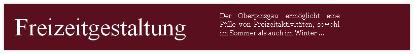 Der Oberpinzgau ermöglicht eine Fülle von Freizeitaktivitäten, sowohl im Sommer als auch im Winter ...
 